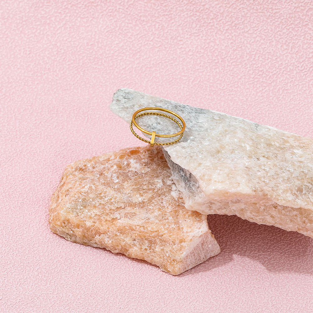 2pc/set Dainty Ring | 18K Gold Plated