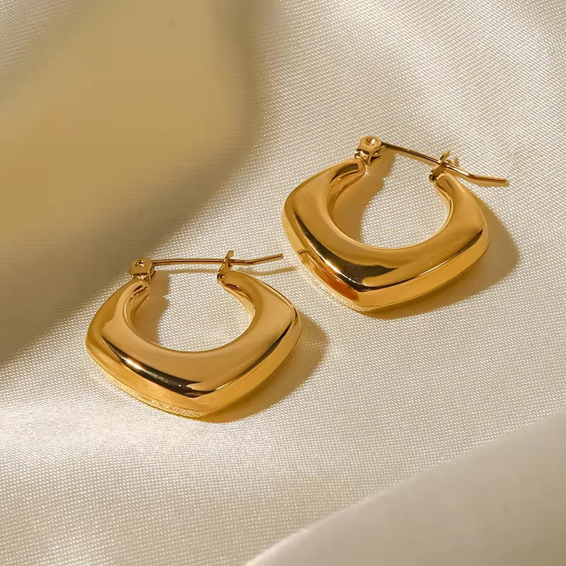 Hollow Statement Hoop Earrings