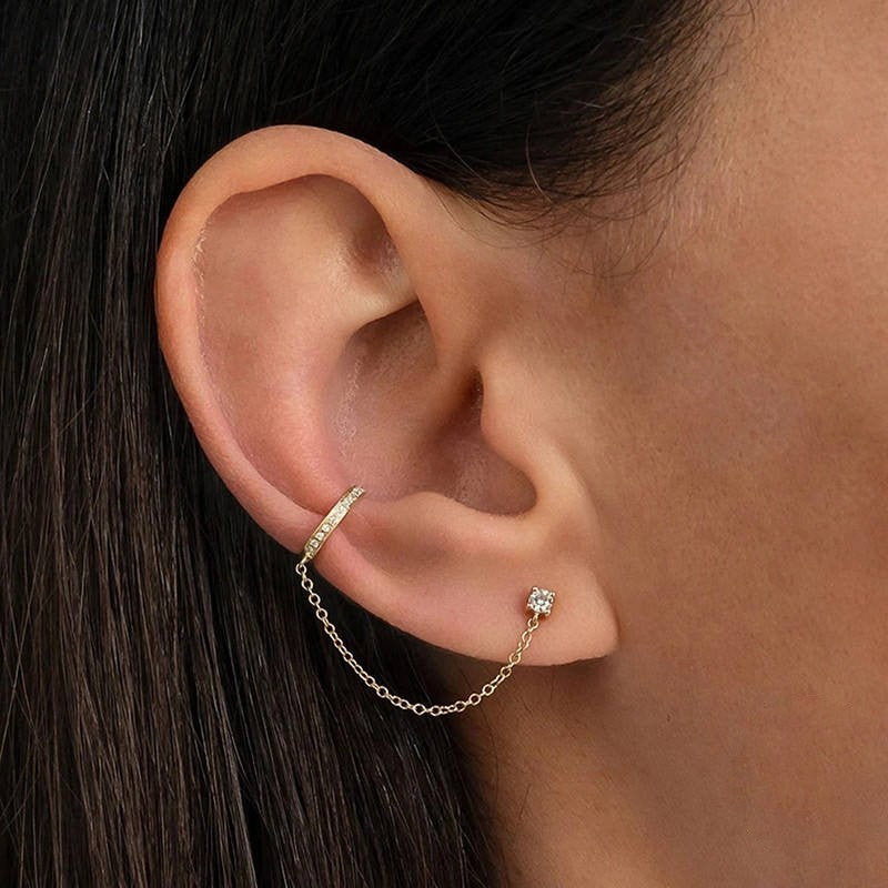 925 Sterling Silver Cuff Earring