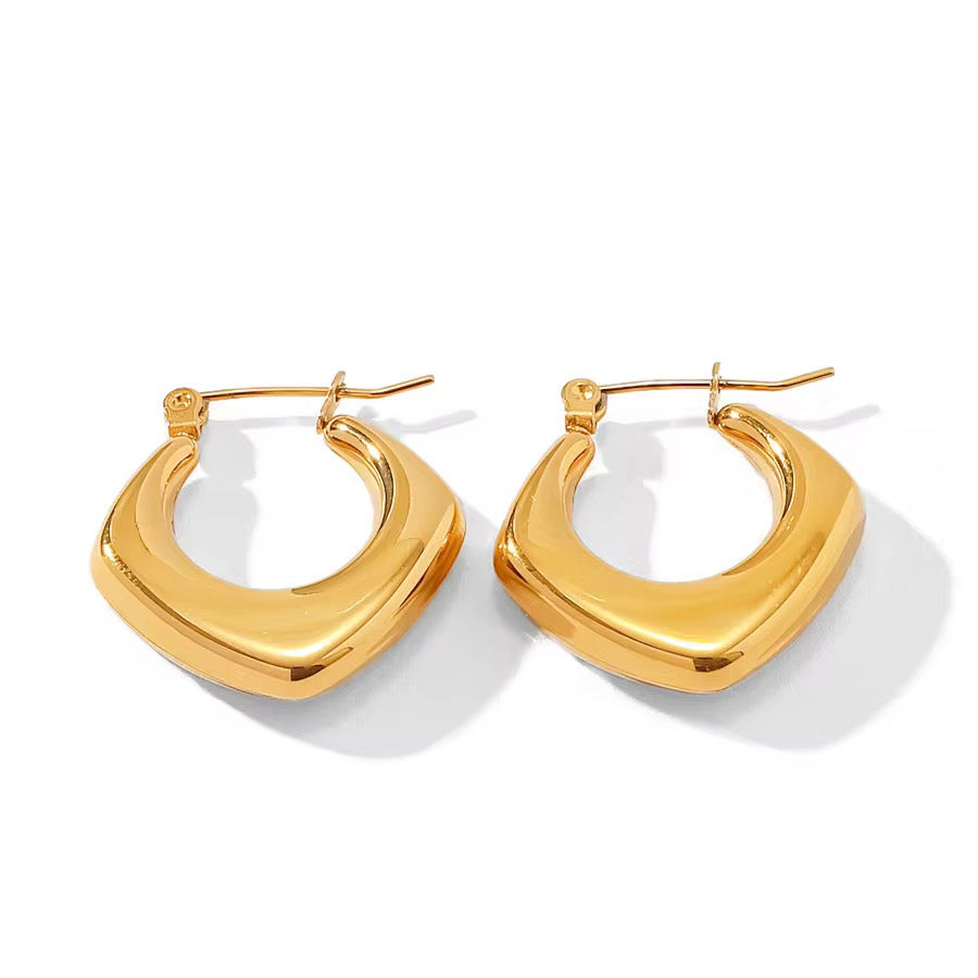 Hollow Statement Hoop Earrings