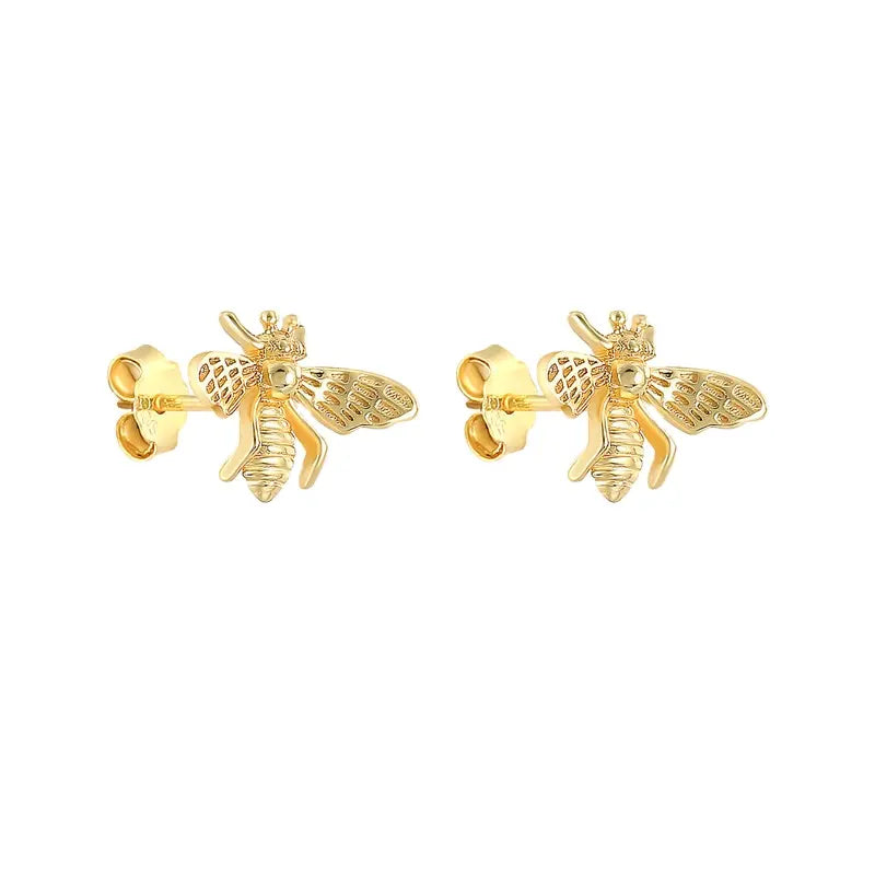 Bee Stud Earrings | 925 Sterling Silver