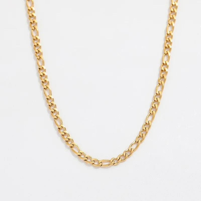 Figaro Chain Necklace | 18K Gold Plated
