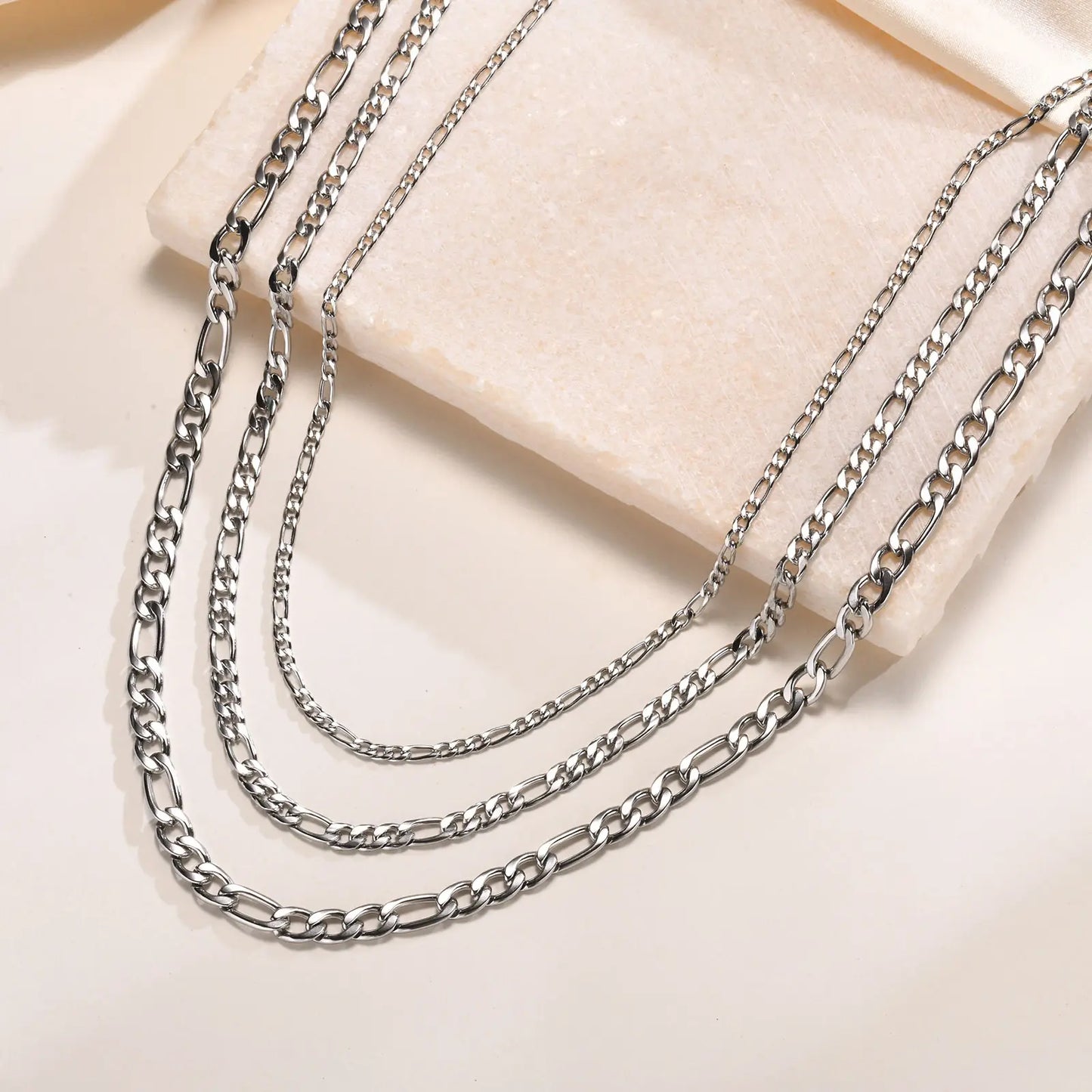 Figaro Chain Necklace | 18K Gold Plated