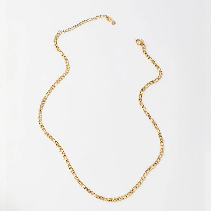 Figaro Chain Necklace | 18K Gold Plated