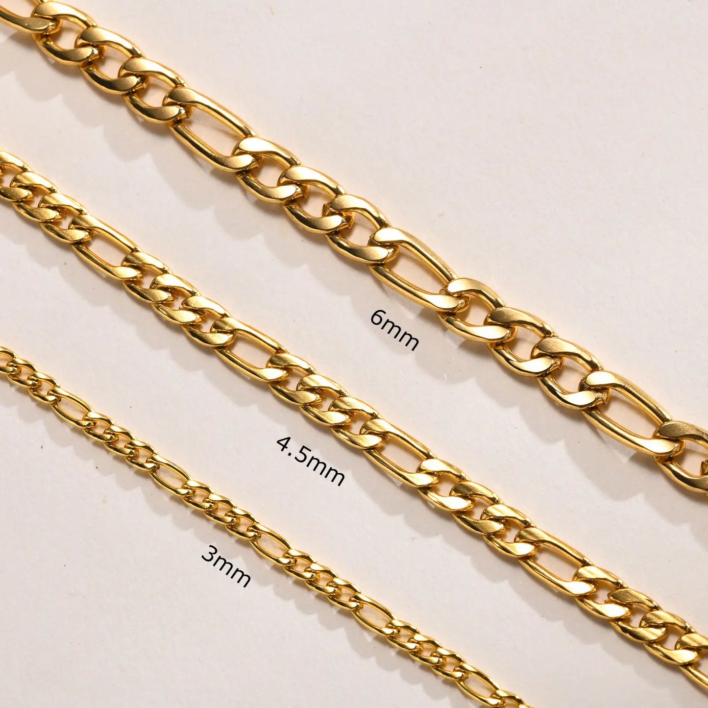Figaro Chain Necklace | 18K Gold Plated