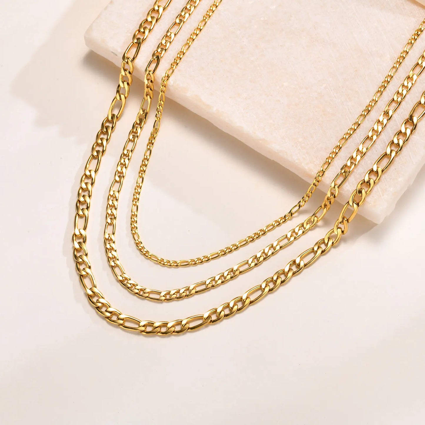 Figaro Chain Necklace | 18K Gold Plated