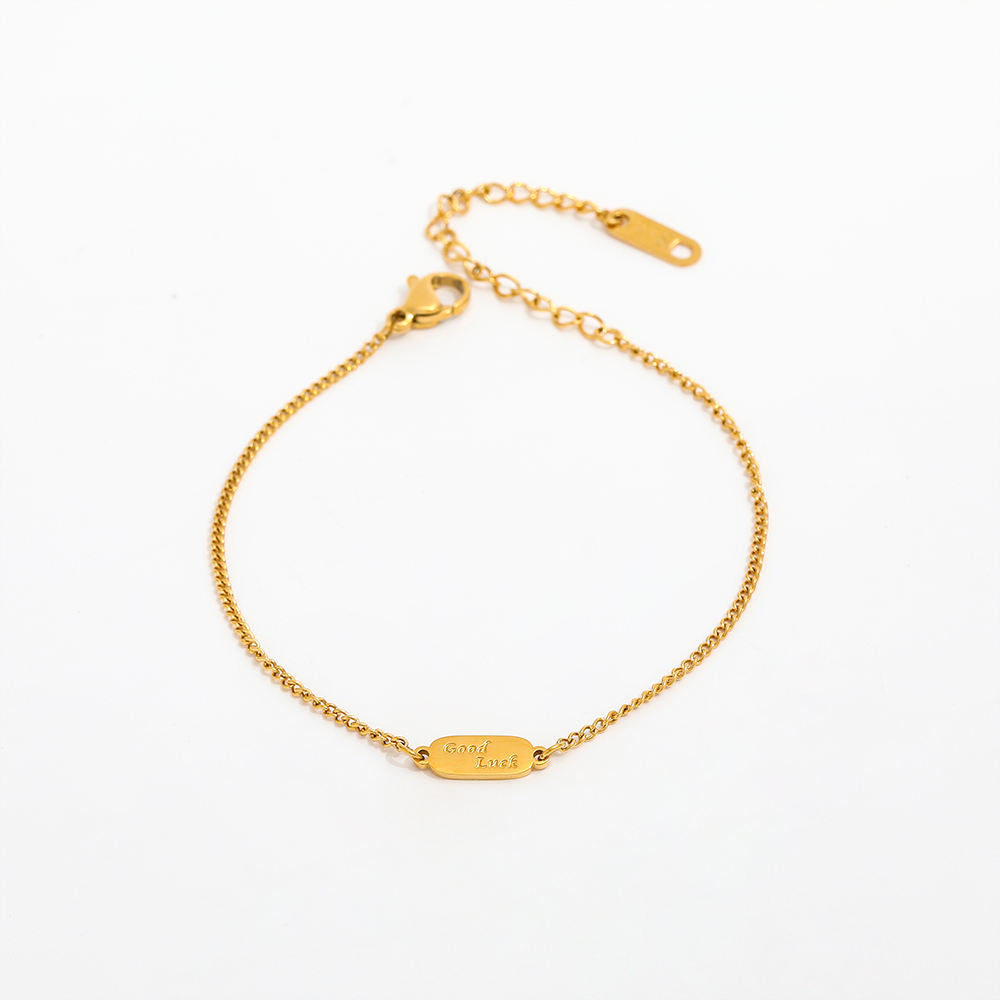 Good Luck Paved Bracelet | 18K Gold Plated