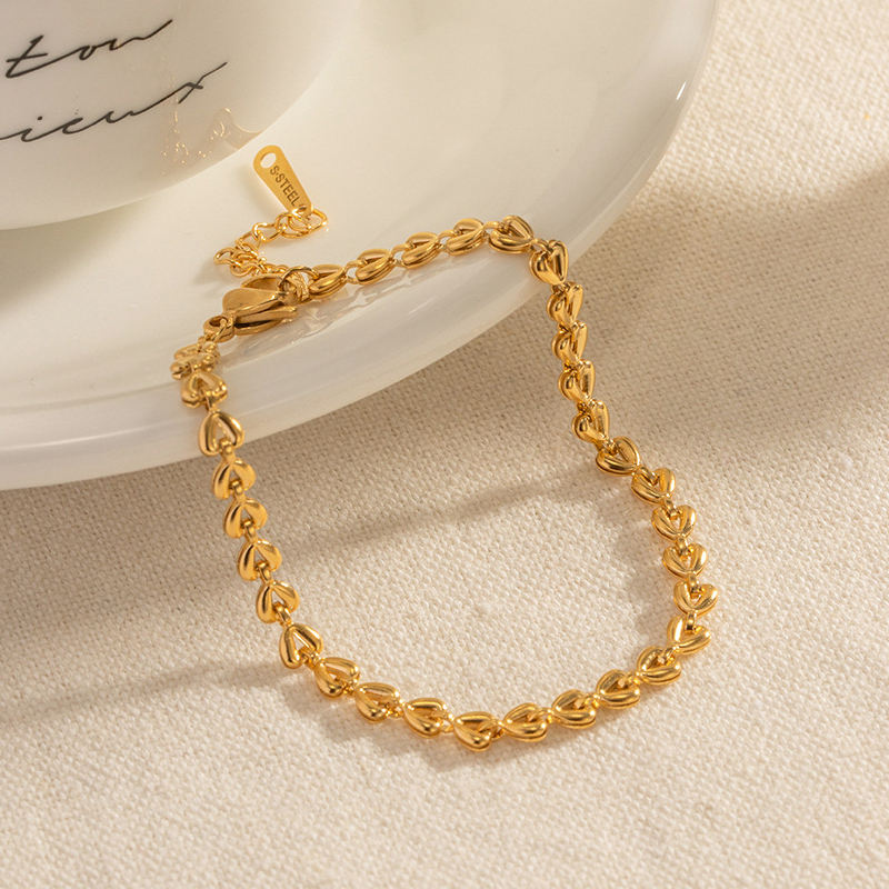 Heart Chain Adjustable Bracelet
