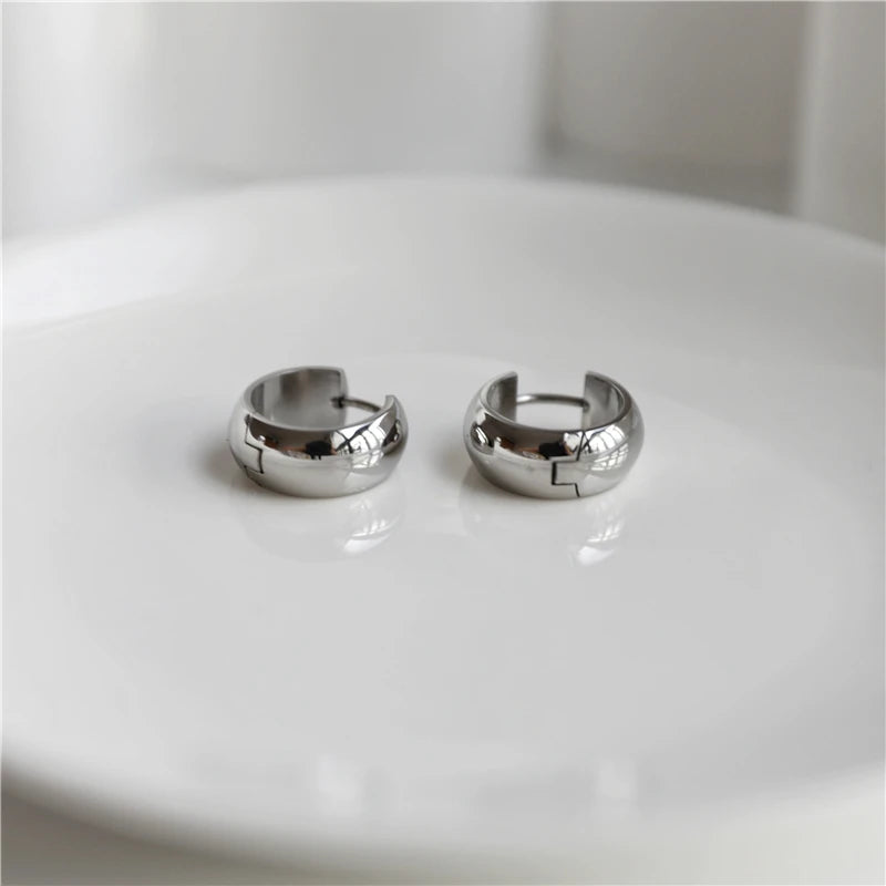 Circle Hoop Earrings | 18K Gold Plated