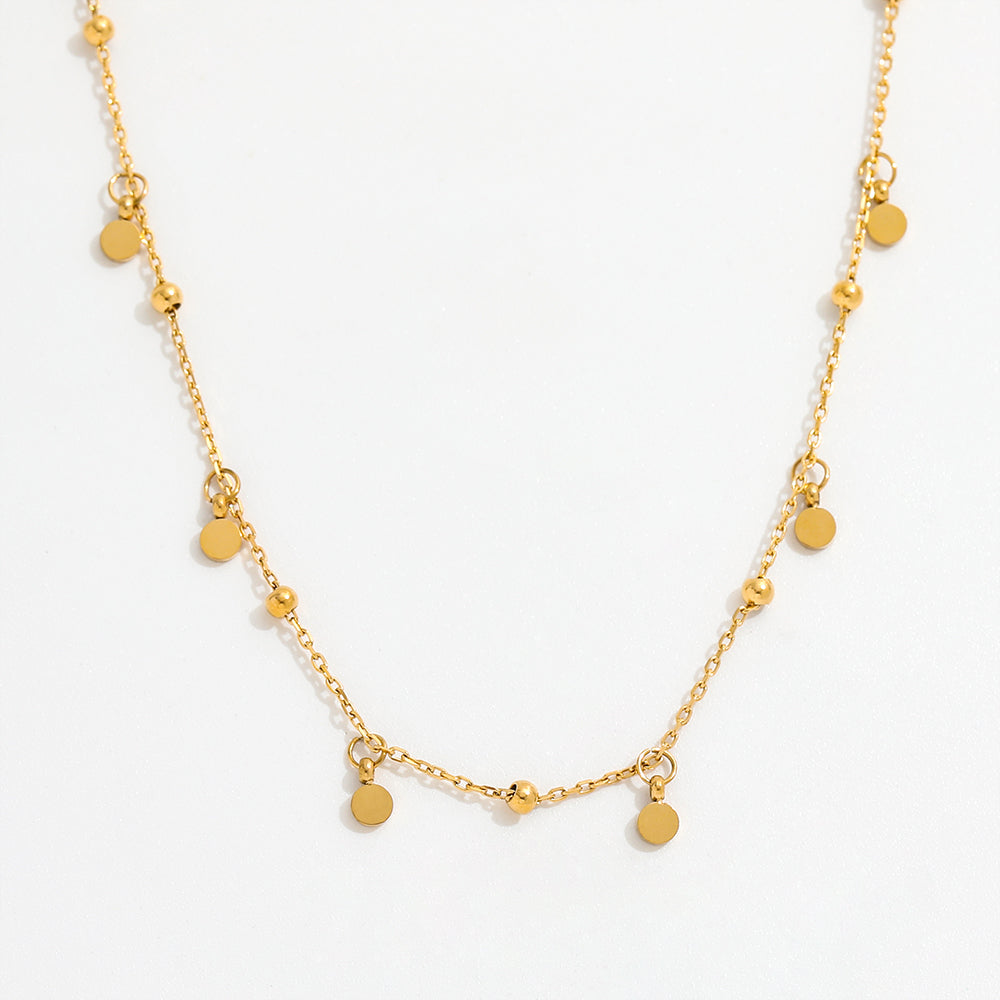 Dot Charm Necklace | 18K Gold Plated