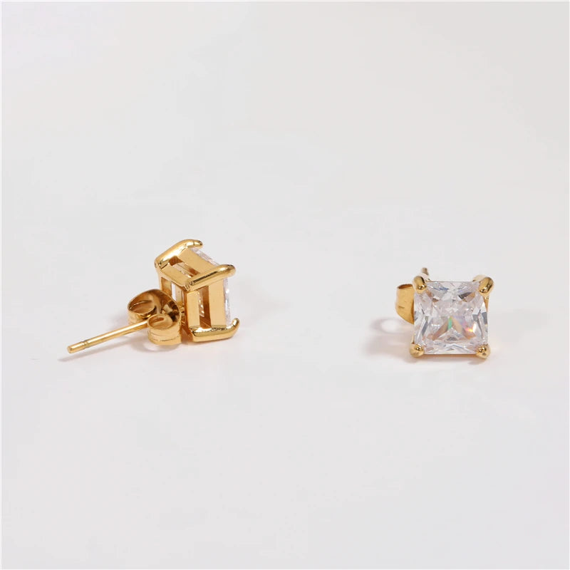 Simple Cubic Zirconia Earrings