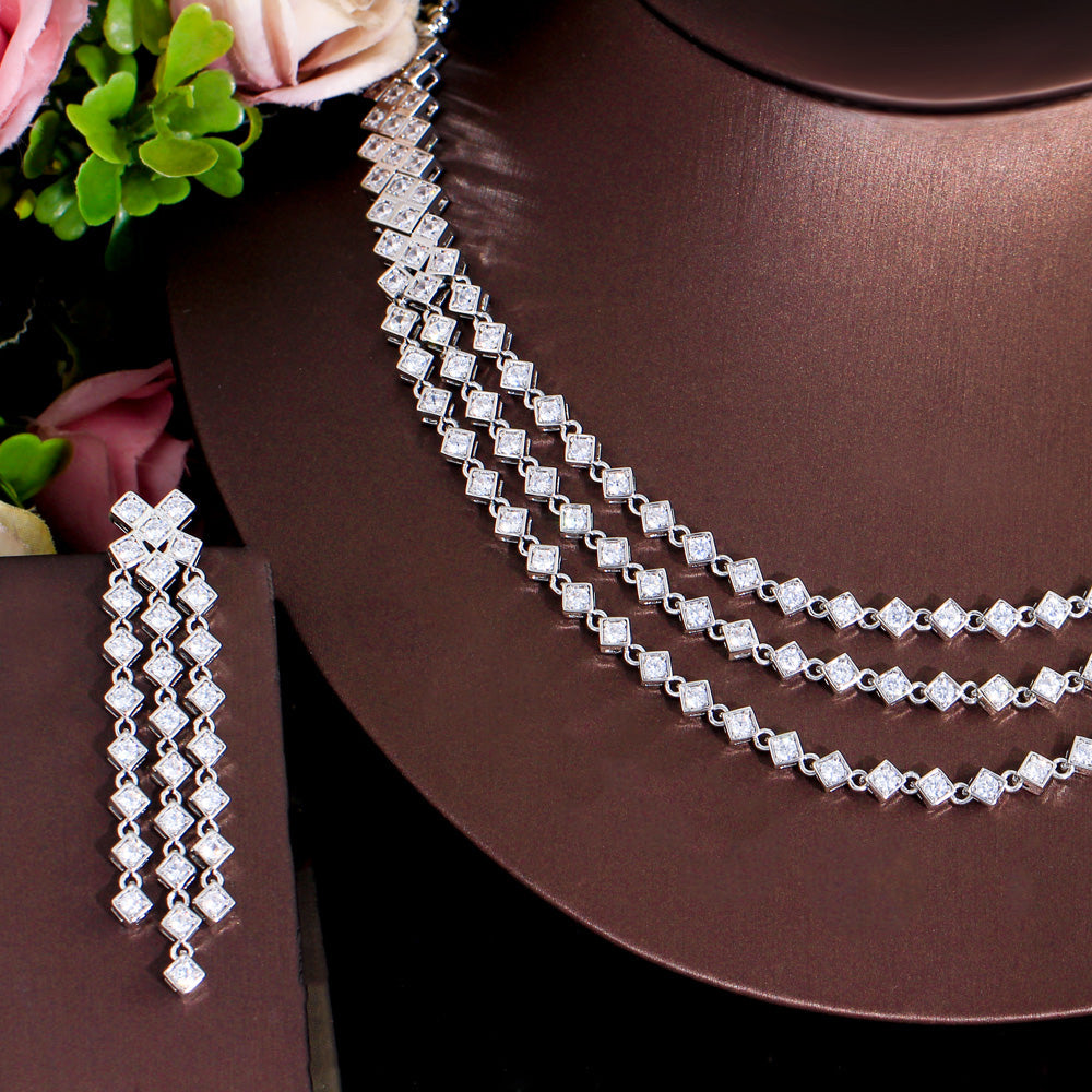 Multilayer Tassel Jewellery Set