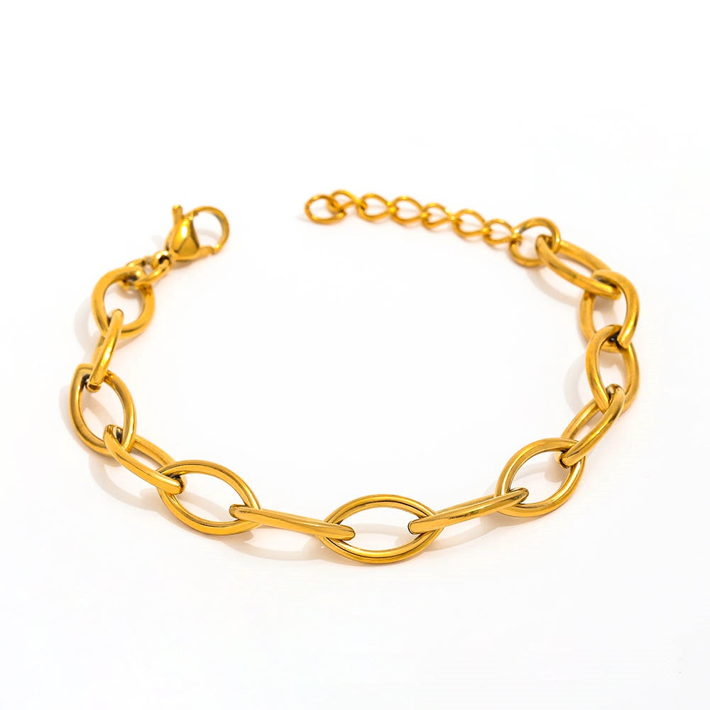 Marquise Chain Bracelet | 18K Gold Plated