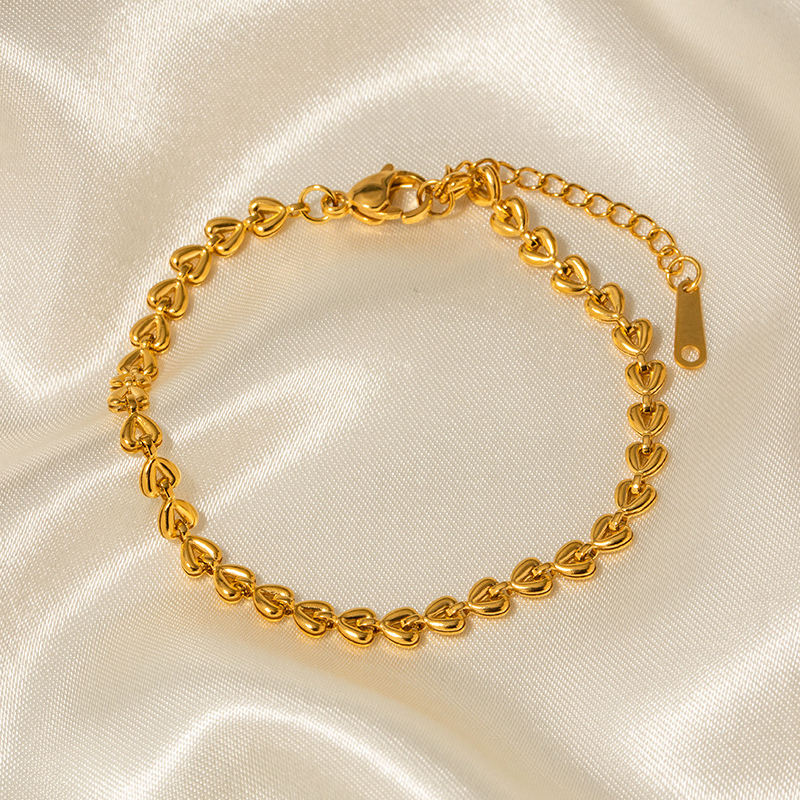 Heart Chain Adjustable Bracelet