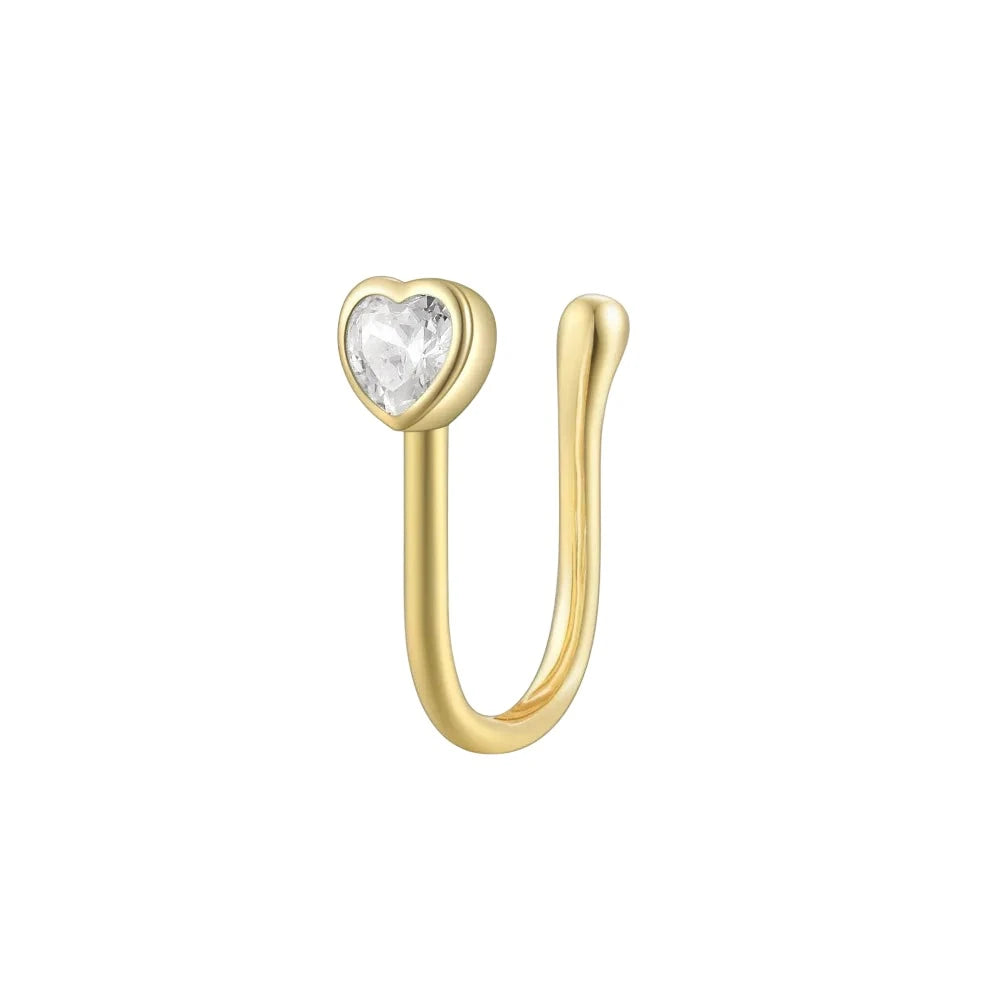 Clip-on 925 Sterling Silver Nose Pins