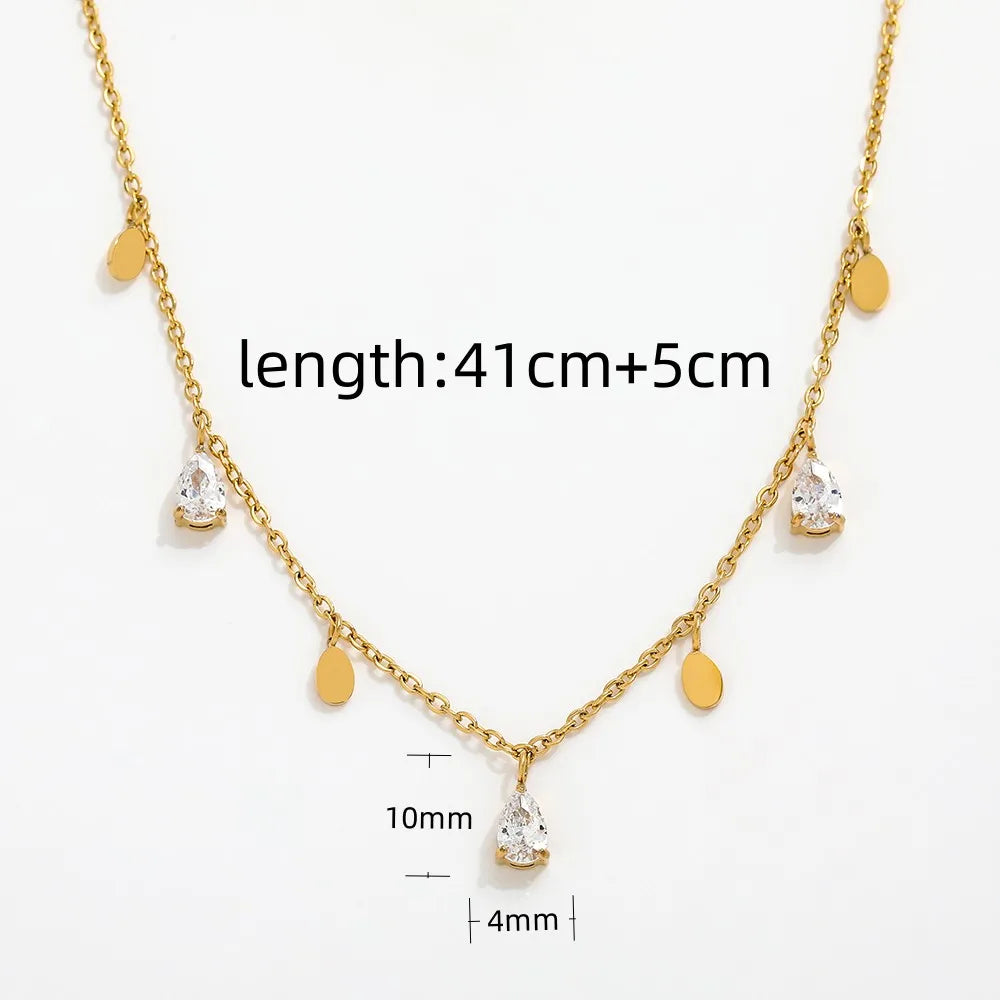 Charm Water Drop Necklace & Earrings