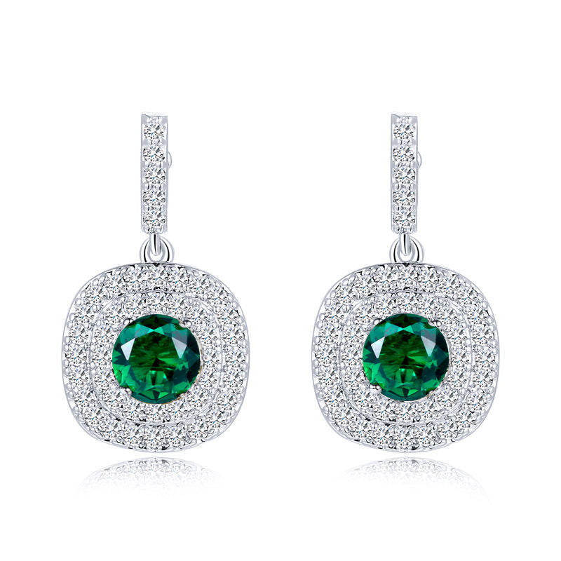 Micro Paved Drop Earrings | Cubic Zirconia