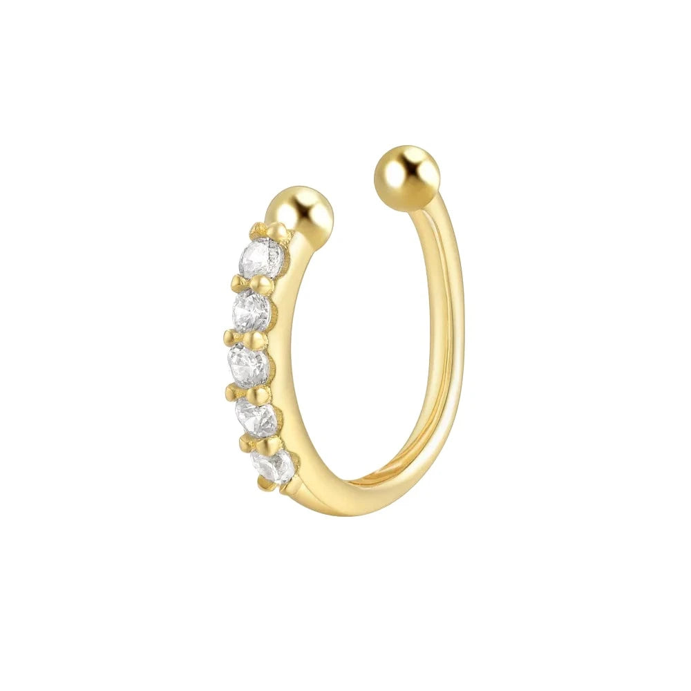 Clip-on 925 Sterling Silver Nose Pins