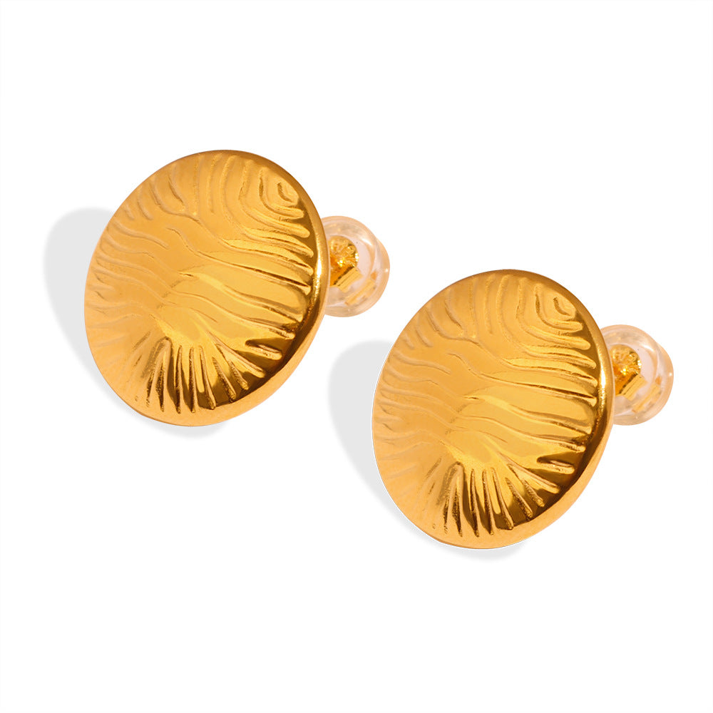 Chunky Stud Earrings | 18K Gold Plated