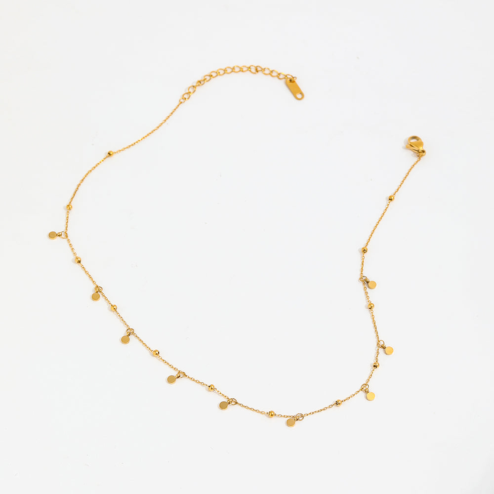 Dot Charm Necklace | 18K Gold Plated