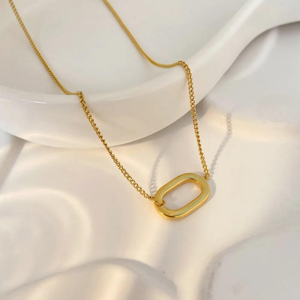 Minimalist Geometric Pendant Necklace