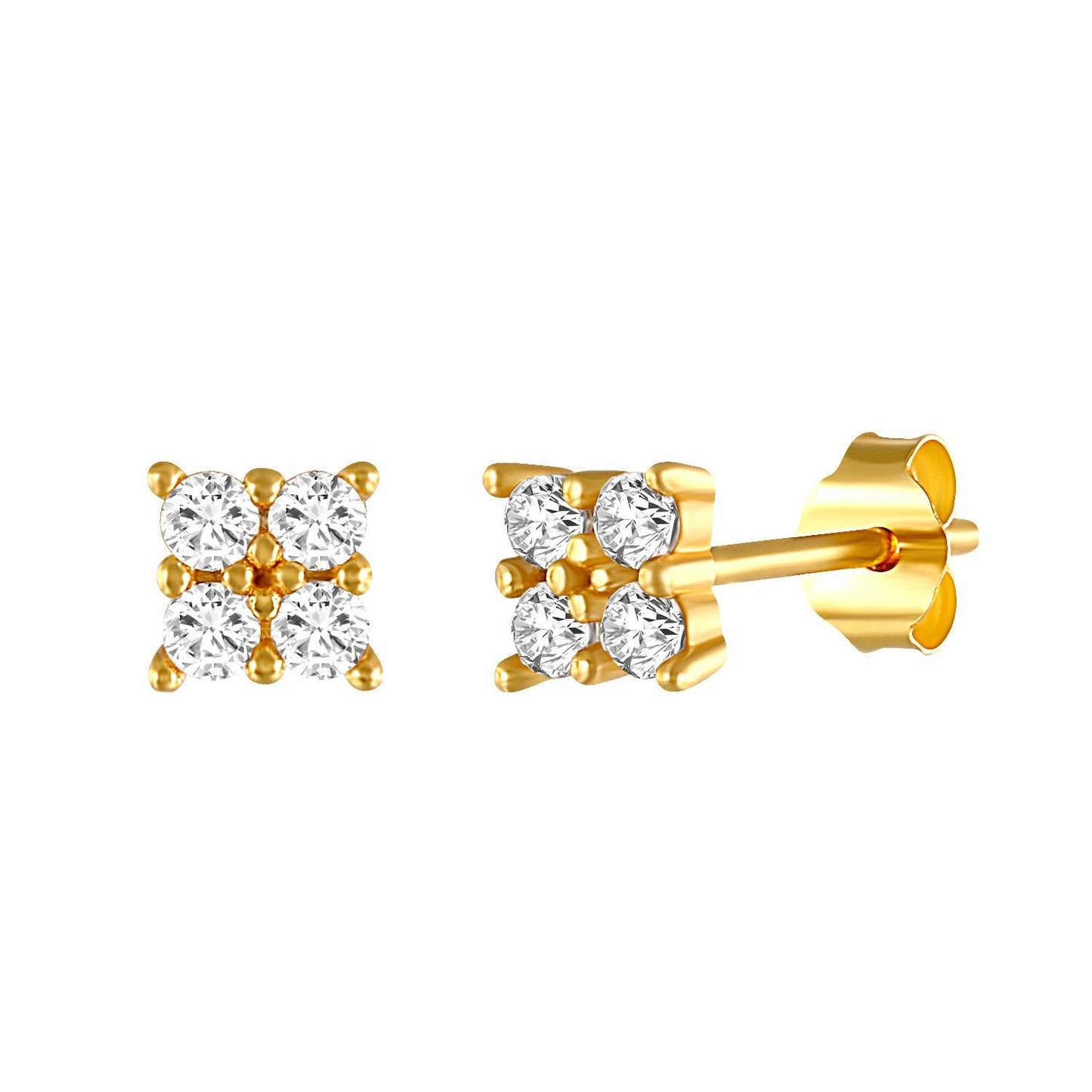 CZ Stud Earrings | 925 Sterling Silver