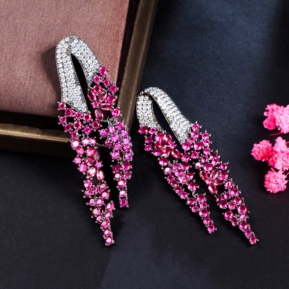 Long Dangle Statement Earrings