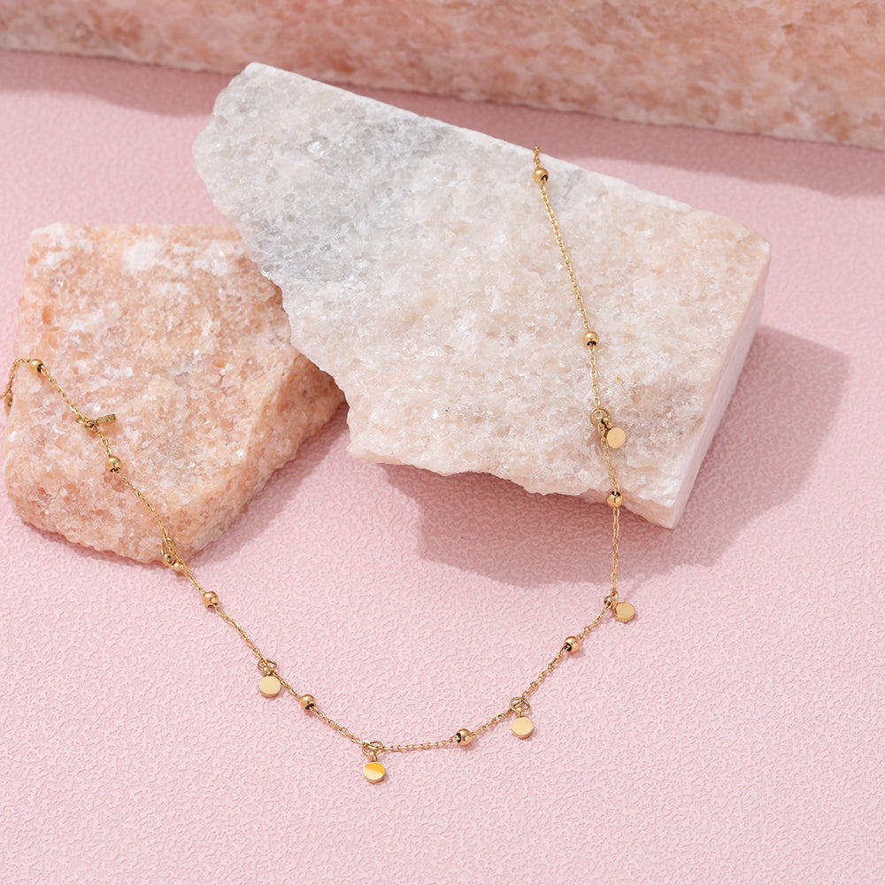 Dot Charm Necklace | 18K Gold Plated