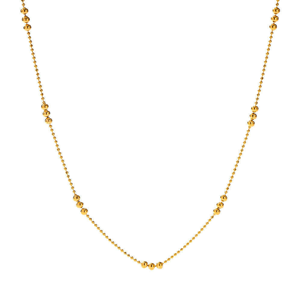 Bead Chain Necklace | 18K Gold Plated