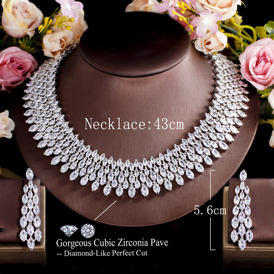 Paved Choker Bridal Jewellery Set