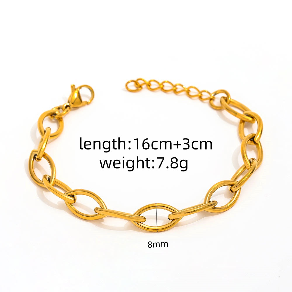 Marquise Chain Bracelet | 18K Gold Plated