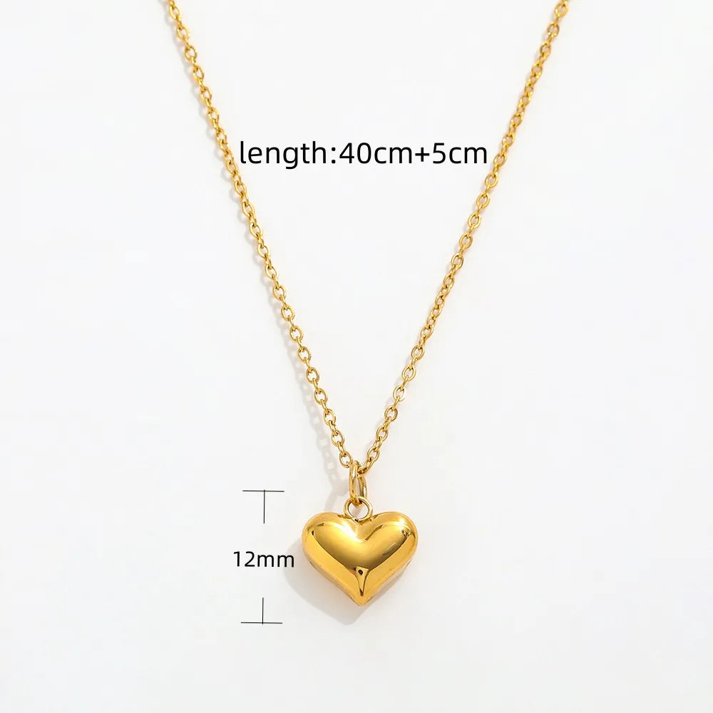 Heart Pendant Necklace | 18K Gold Plated