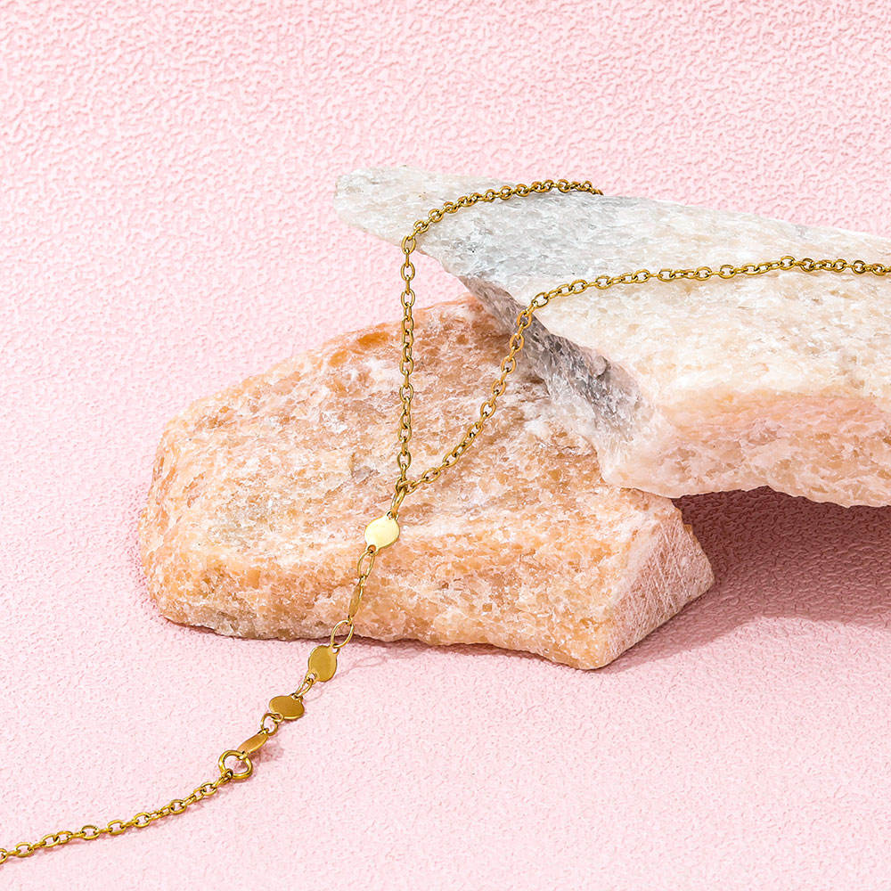 Y Tassel Pendant Necklace | 18K Gold Plated