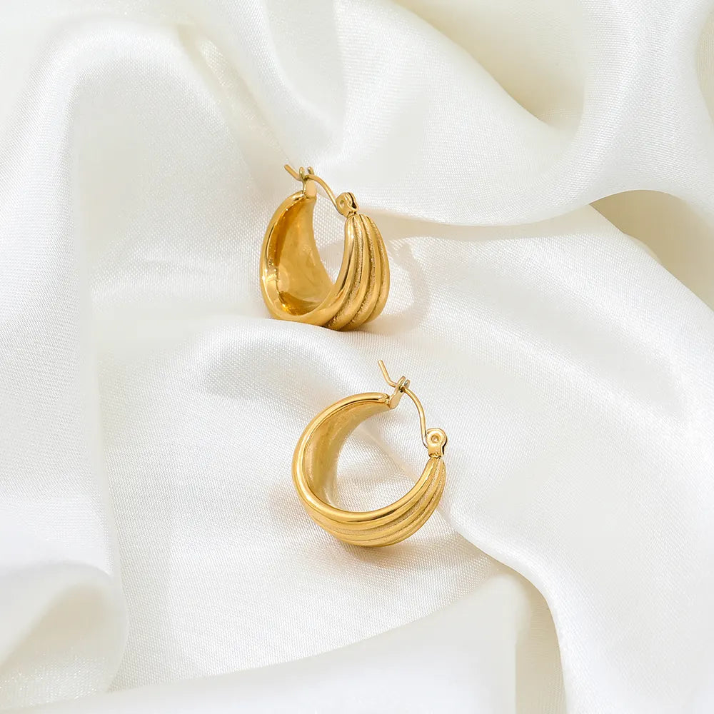 Multi Layer Chunky Hoop Earrings