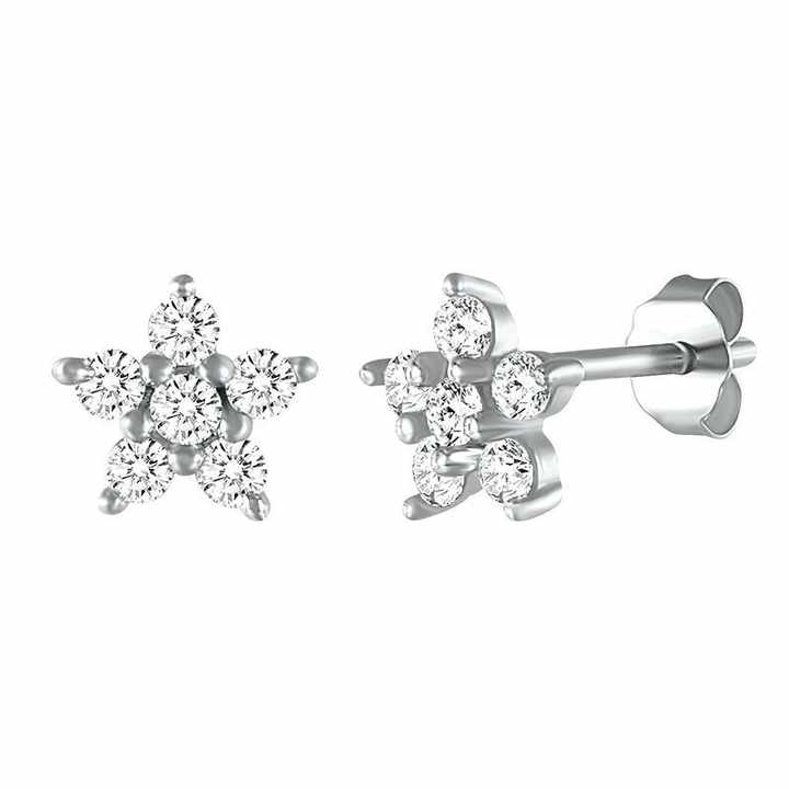 Pentastar Stud Earrings | 925 Sterling Silver