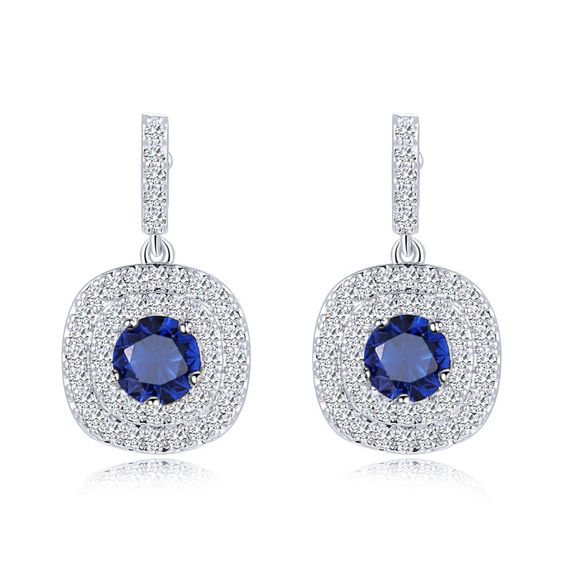 Micro Paved Drop Earrings | Cubic Zirconia
