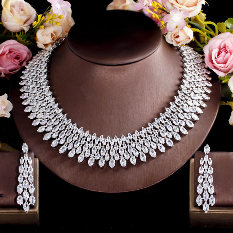 Paved Choker Bridal Jewellery Set
