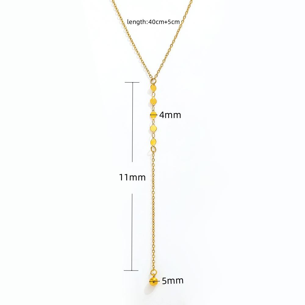 Y Tassel Pendant Necklace | 18K Gold Plated