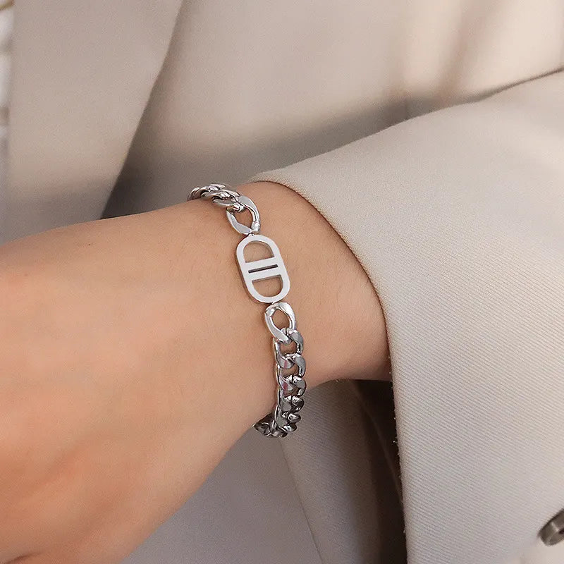 Cuban Curb Link Chain Necklace & Bracelet