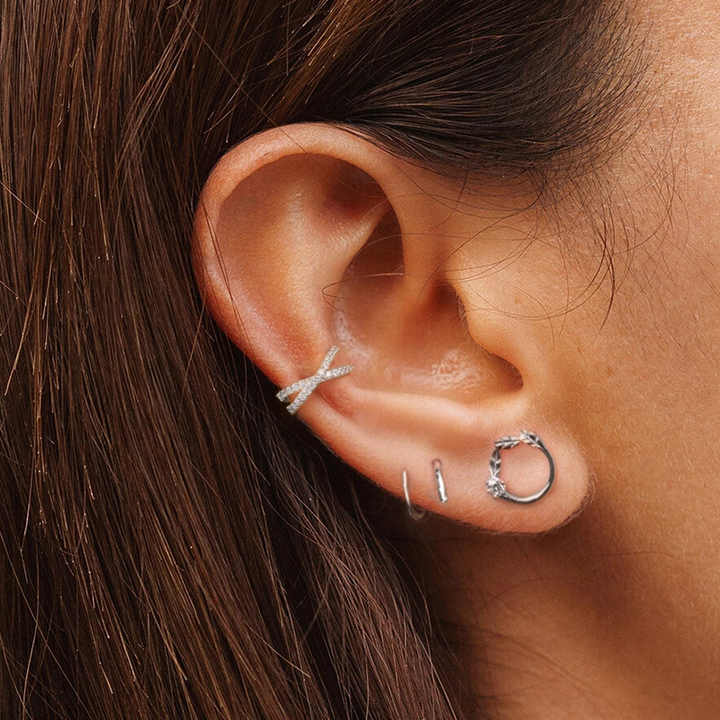 Single Piece 925 Sterling Silver Ear Cuff