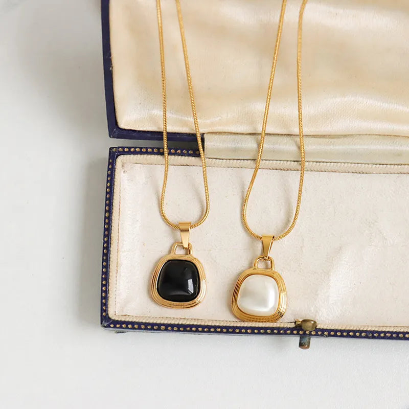 Pearl Clavicle 18K Gold Plated Necklace