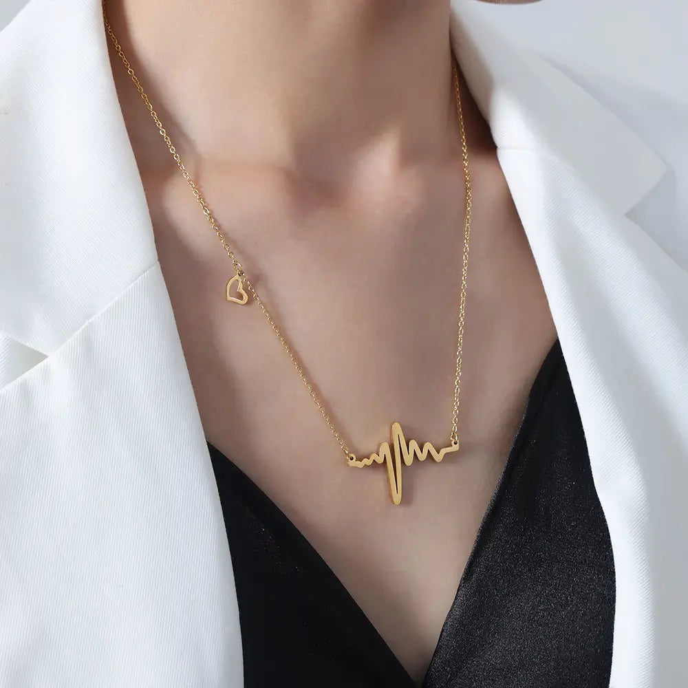 Lightning 18K Gold Plated Pendant Necklace