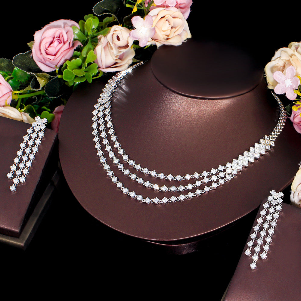 Multilayer Tassel Jewellery Set