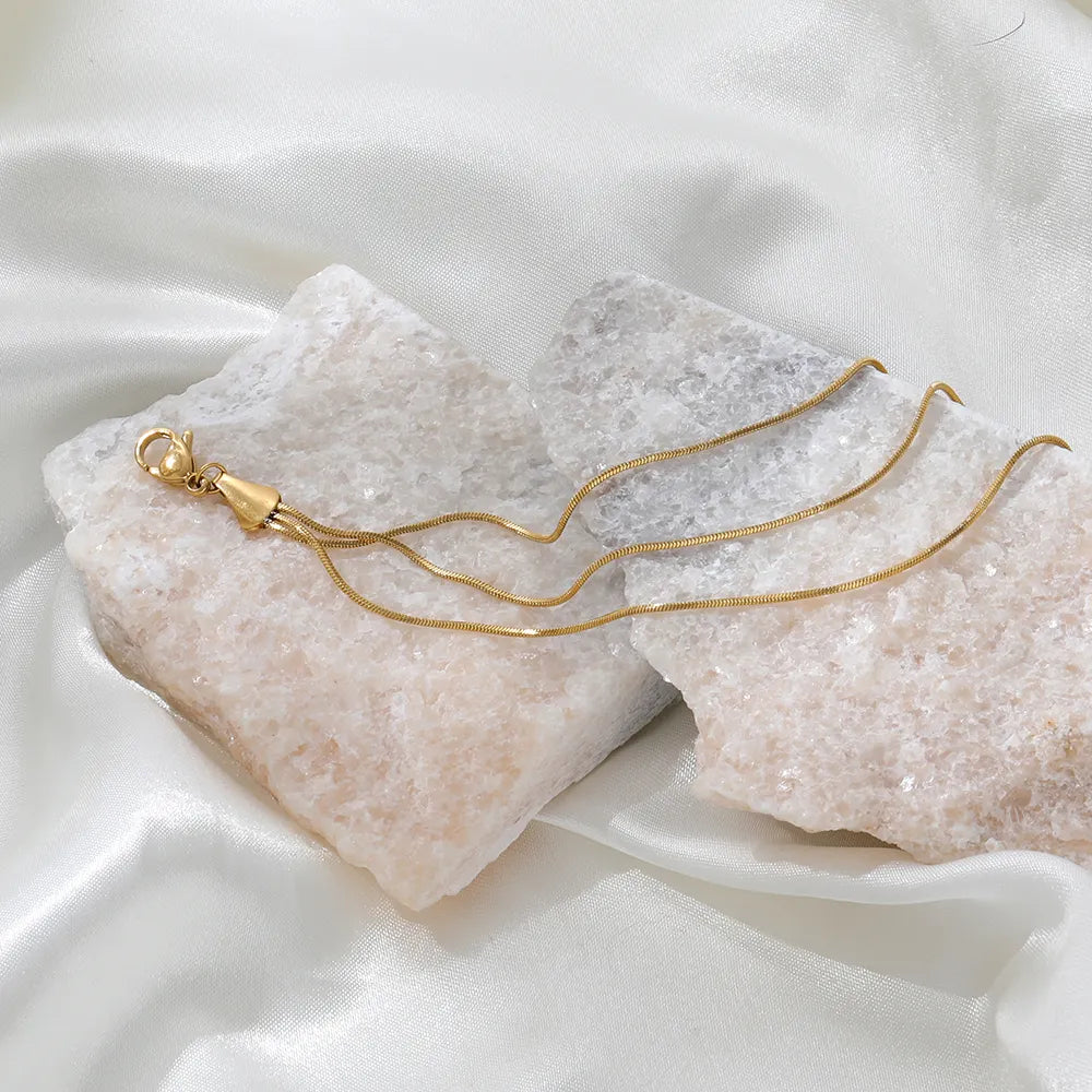 Simple Multilayer 18K Gold Plated Bracelet