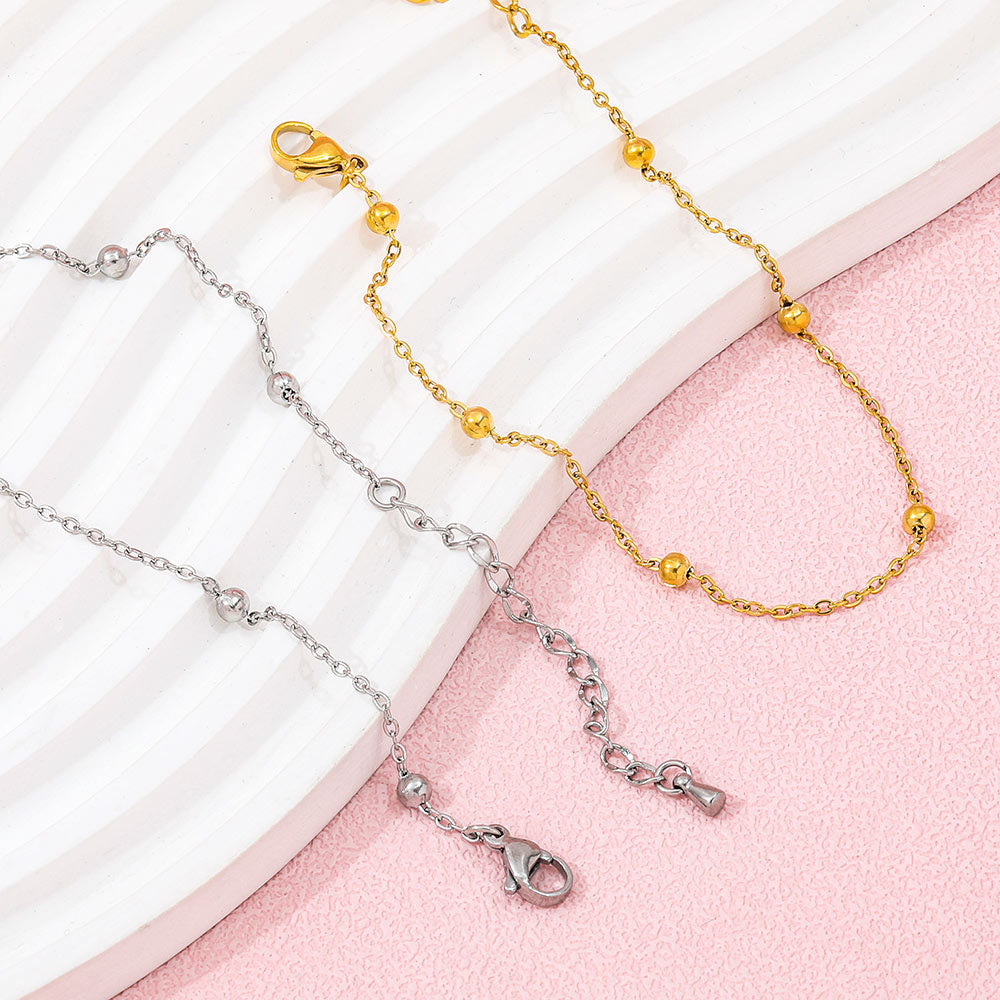 Simple Bead Anklet | 18K Gold Plated