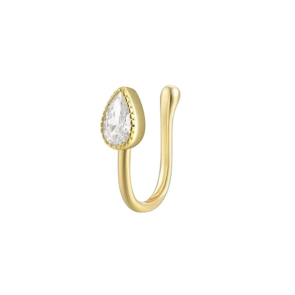 Clip-on 925 Sterling Silver Nose Pins