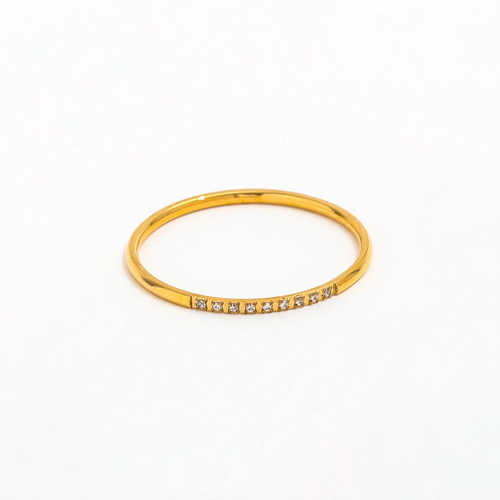 Super Fine CZ Ring | 18K Gold Plated