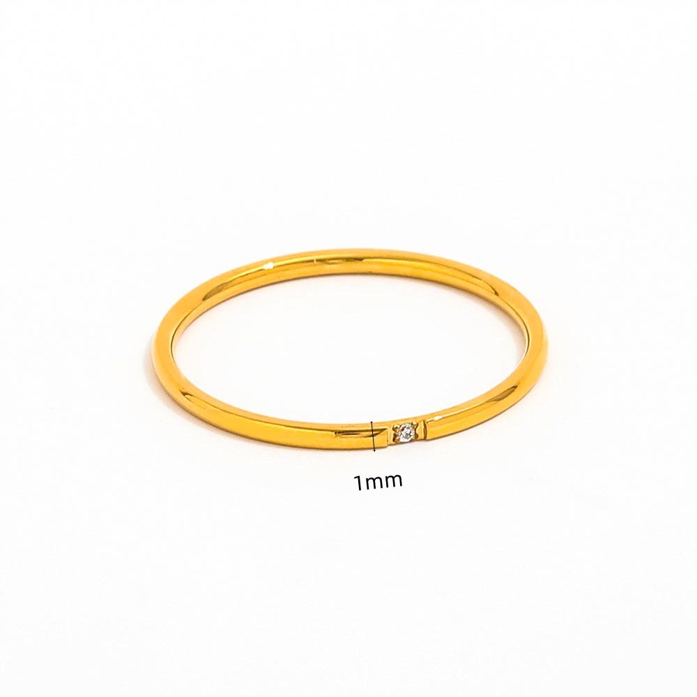 3pcs/set Dainty Zirconia Ring | 18K Gold Plated
