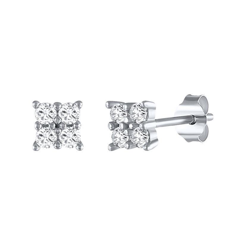 CZ Stud Earrings | 925 Sterling Silver