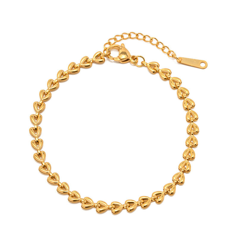 Heart Chain Adjustable Bracelet